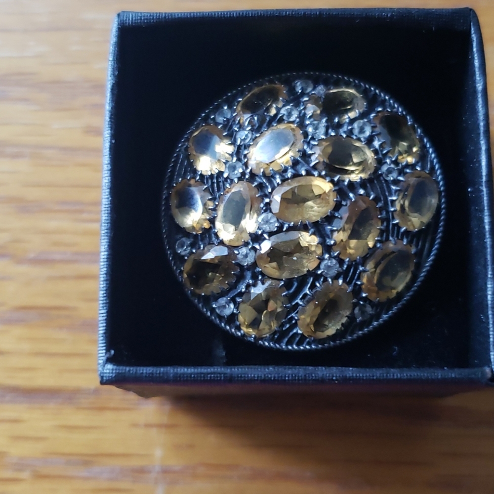 🐝Citrine Cocktail ring - Picture 5 of 5